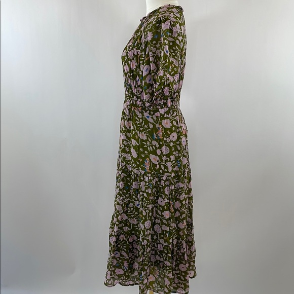 Diane Von Furstenberg Blossom Midi Dress, Size 12 - Picture 11 of 14